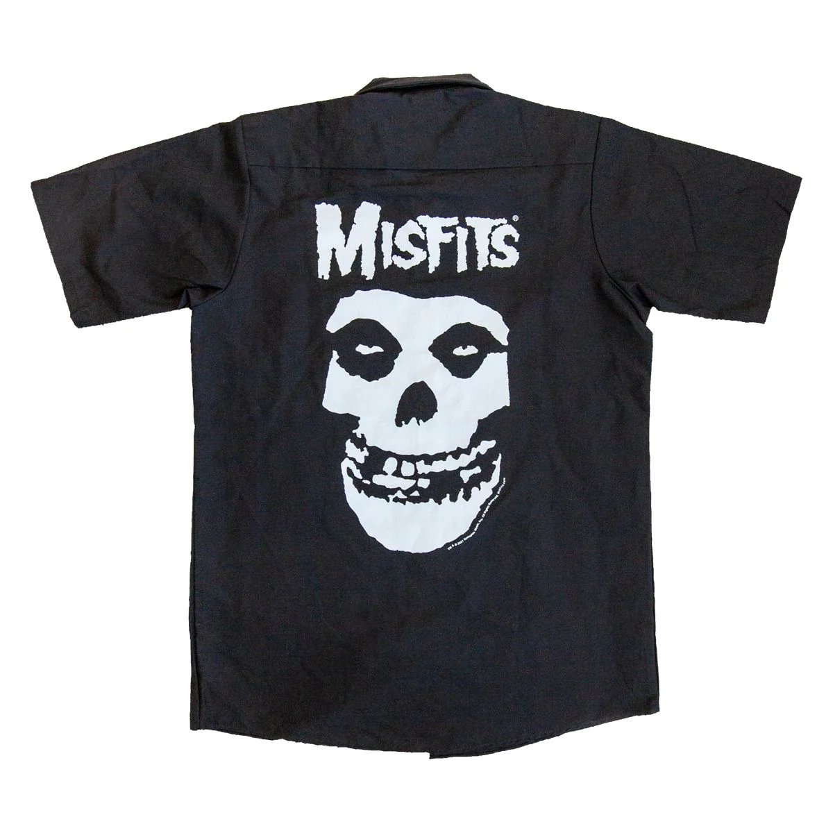 Misfits Embroidered Fiend Skull Work Shirt - Image 3
